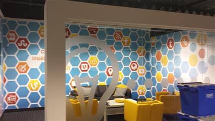 Search Laboratory Interior Wall Graphic